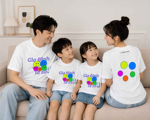 Áo thun gia đình Gia Đình Là Số 1