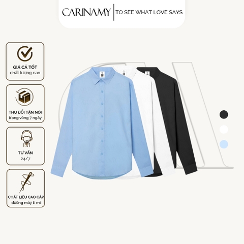 Áo Sơ Mi Form Slimfit trơn CARINAMY