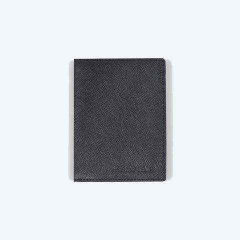 Bóp ví da thật nam nữ HAVIAS Ví da đứng Gen8 Handcrafted Wallet Đen