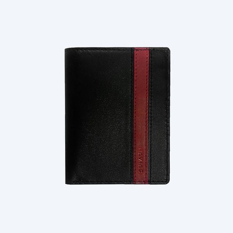 Bóp ví da thật nam nữ HAVIAS Ví da Verzip2 Handcrafted Wallet Màu đen