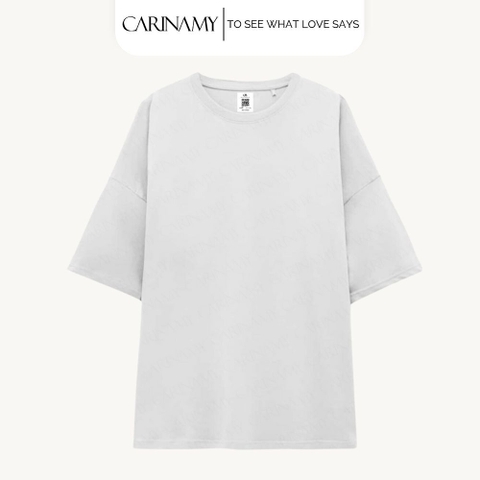 Áo thun trơn CARINAMY form rộng Cotton 100%