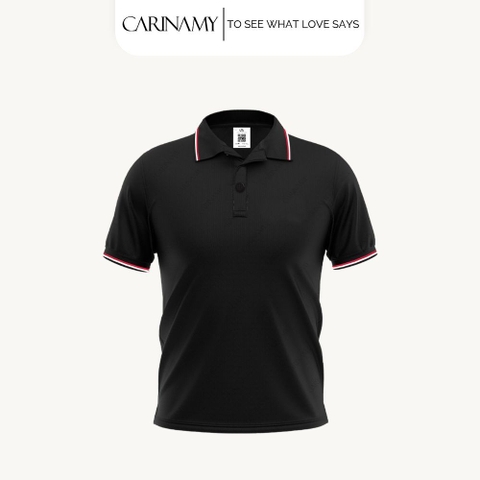 Áo polo phối sọc CARINAMY vải Lacoste