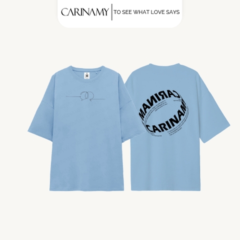 Áo thun couple CARINAMY form rộng A LETTER TEE