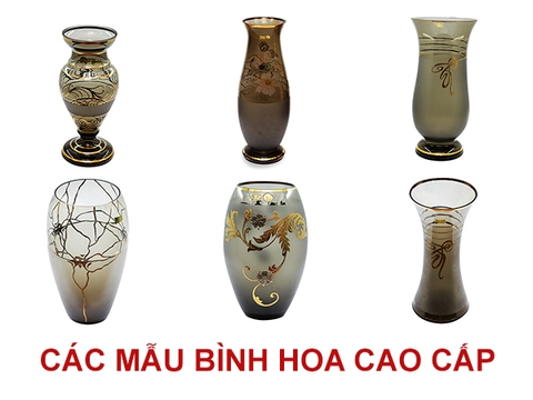Các mẫu bình hoa pha lê Tiệp Khắc cao cấp