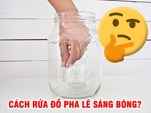 Cách rửa đồ pha lê sáng bóng