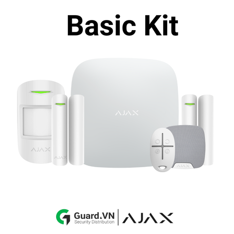 White Basic Kit: Hệ Thống An Ninh Tiêu Chuẩn Không Dây #1 Châu Âu