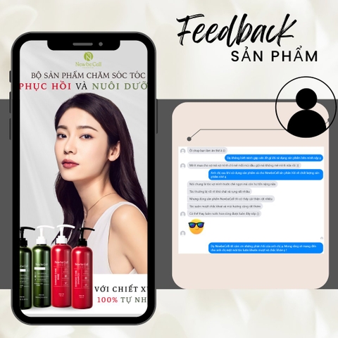 FEEDBACK - Dầu gội xả NewbeCelll  750ml chính hãng Hàn Quốc