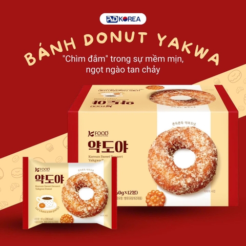 Chỉ 60g – Bánh Donut Yakdoya Kfood Khiến Bạn Muốn Ăn Mãi Không Ngừng!