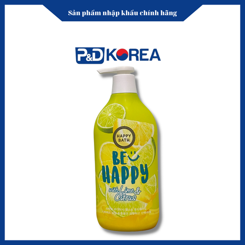 Happybath Sữa tắm hương chanh và quýt Yuzu 900ml