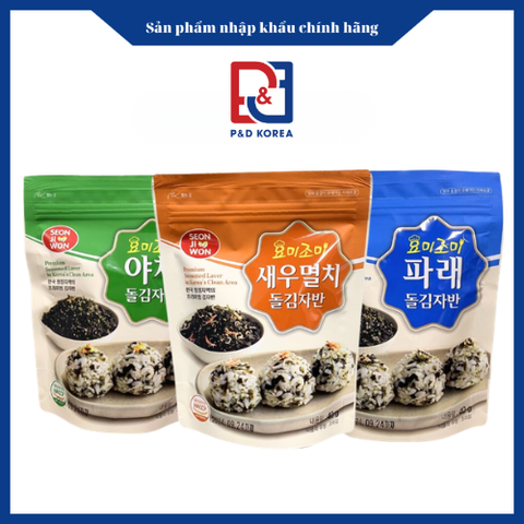 SeonJiWon Kim vụn 40g - Nguyên bản, Rau củ, Tôm cá
