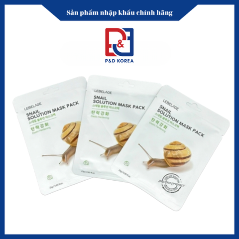 LEBELAGE Mặt nạ tinh chất ốc sên 25g