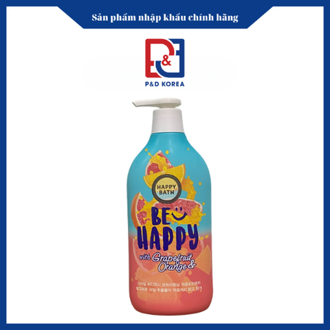 Happybath Sữa tắm hương cam và bưởi đỏ 900ml