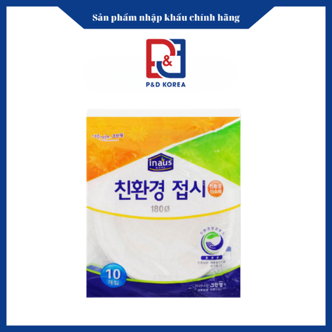 CW Đĩa dùng 1 lần Cleanwrap loại trung 18cm (10P) 친환경 접시