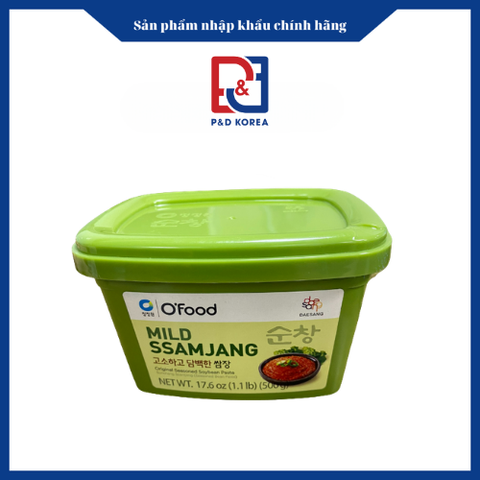 CJW Tương chấm xanh 500g 양념듬뿍 쌈장