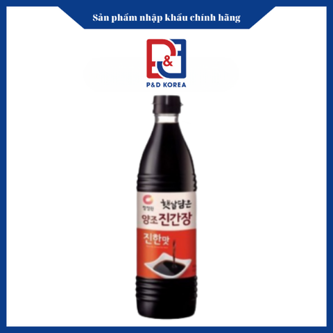 CJW Xì dầu chấm mác đỏ mã mới 500ml 양조진간장 진한맛