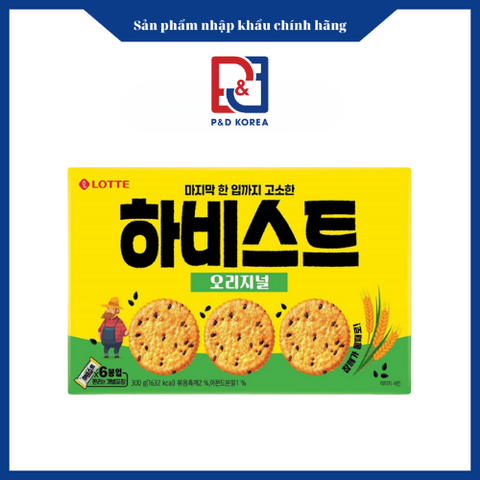 Lotte bánh quy vừng 300g 하비스트L