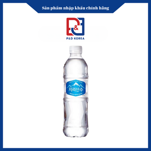 Ourh Jirisansoo Nước khoáng thiên nhiên chai xanh 500ml 지리산수