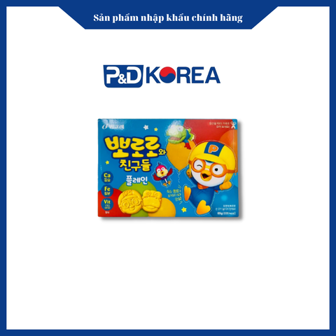 Binggrae Bánh Pororo Ca + Fe + Vit + Milk kem 65g 뽀로로와 친구들 플레인