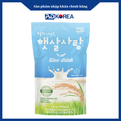 Deltop Nước gạo túi 230ml chính hãng Hàn Quốc