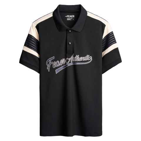 SP526 - Áo Polo Letter Graphic