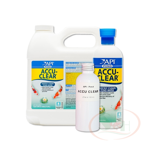 Làm trong nước API Pond Accu Clear xử lý khử đục bể ao cá tép thủy sinh