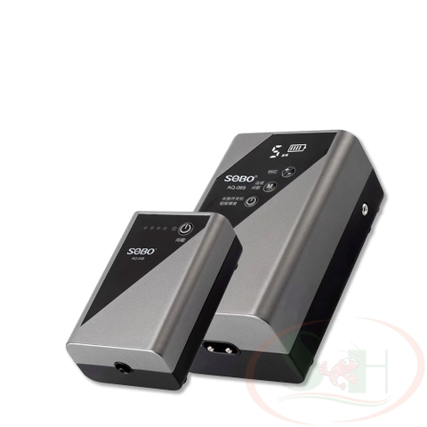 Máy sủi tích điện Sobo AC/DC Air Pump AQ series sục oxy 1 2 vòi bể cá tép thủy sinh cảnh