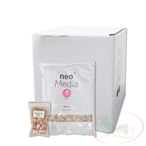 Vật liệu lọc Aquario Neo Media Quad Soft sứ giảm pH nước bể cá tép thủy sinh