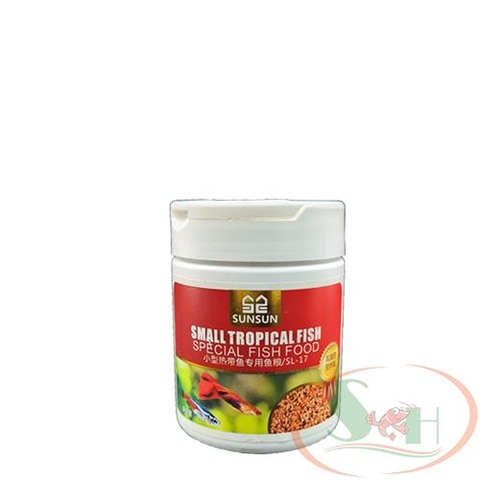 thức ăn tăng trưởng Sunsun Small Tropical Fish Food hủ 150 ml