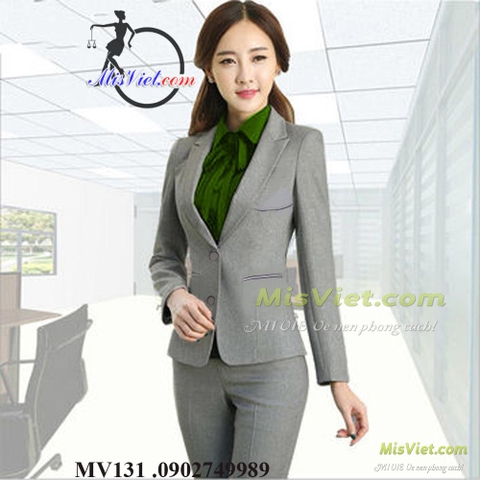 MV131 ÁO VEST HÀN QUỐC XÁM