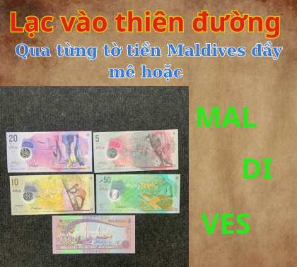 Lạc vào thiên đường qua từng tờ tiền Maldives đầy mê hoặc