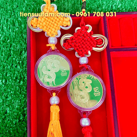 Dây Treo Xu Úc Hình Con Rắn Mạ Vàng