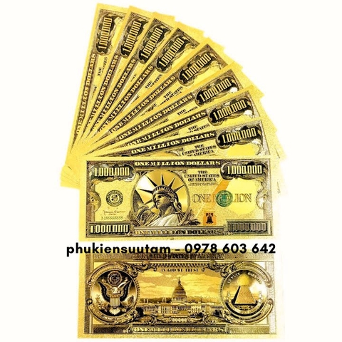 Tiền Lưu Niệm 1 Triệu Đô (USD) Plastic