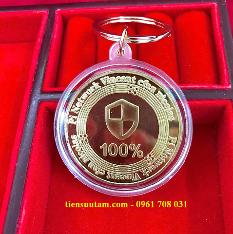 Móc Khoá Xu Lưu Niệm Đồng PI Network