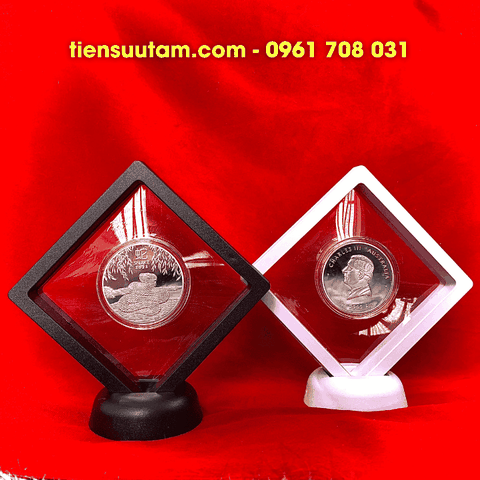 Khung Trưng Bày Xu Úc Hình Con Rắn Mạ Bạc