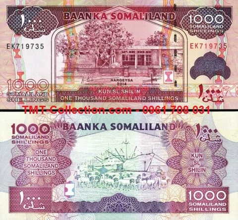 Somaliland 1000 Shillings 2014 UNC (tờ)