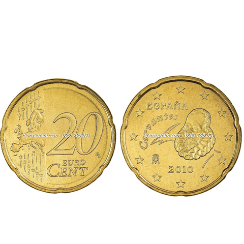 Xu Spain - Tây Ban Nha 20 Cent Euro 2010-2024