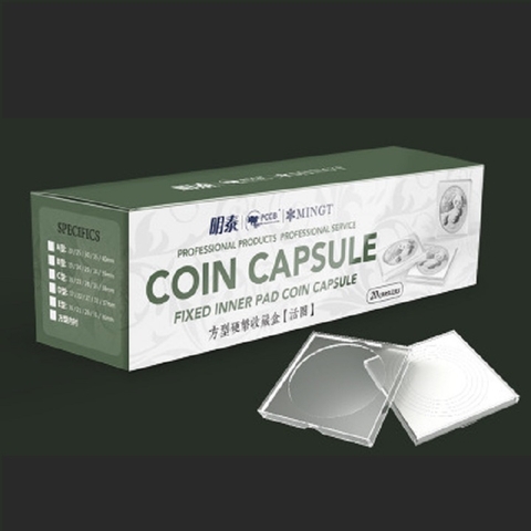 Hộp 20 Capsule vuông đựng xu