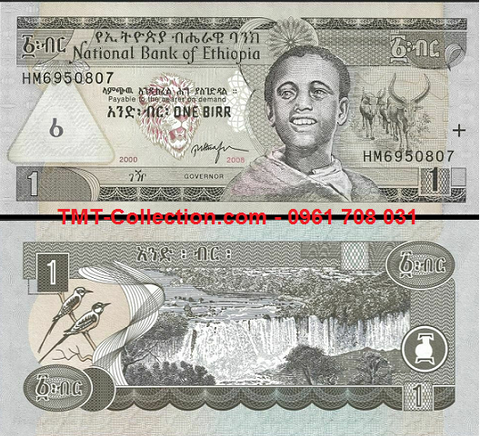 Ethiopia 1 Birr 2008 UNC (tờ)