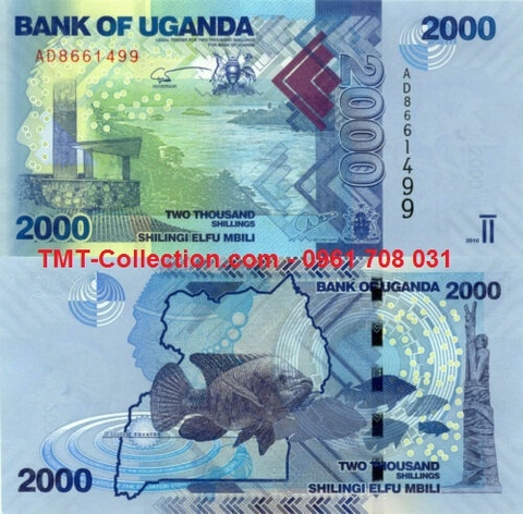 Uganda 2000 shilling 2010 UNC (tờ)