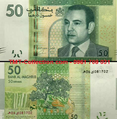 Morocco - Ma Rốc 50 Dirham 2002 UNC