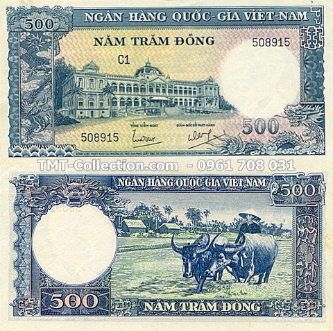 500 ĐỒNG 1962 Ngô Đình Diệm