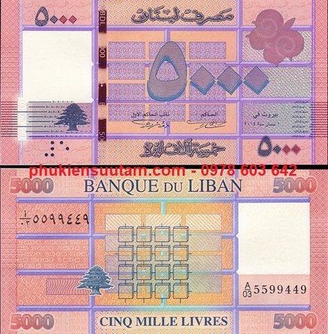 Lebanon - Li ban 5000 Livre 2014 UNC