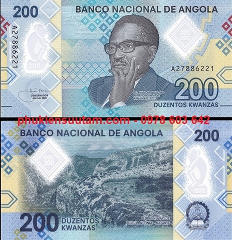 Angola 200 Kwanzas 2020 UNC Polyme