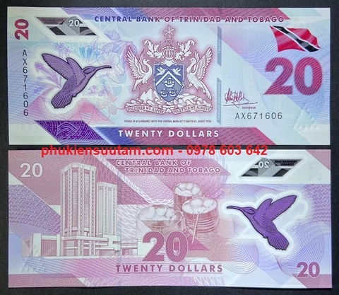Trinidad and Tobago 20 Dollars 2020 Polyme