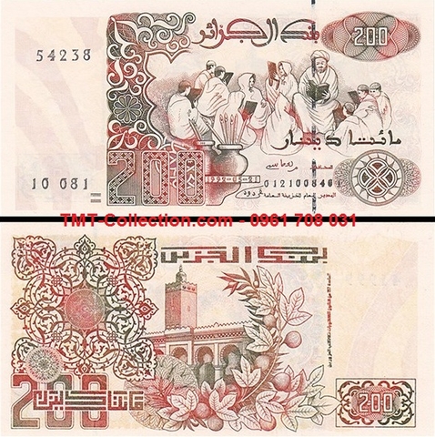 Algerie 200 Dinar 1992 UNC (tờ)