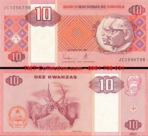 Angola 10 Kwanzas 1999 UNC