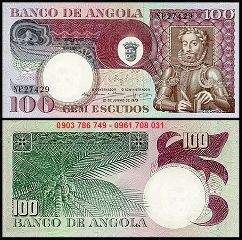 Angola 100 Escudos 1973 UNC