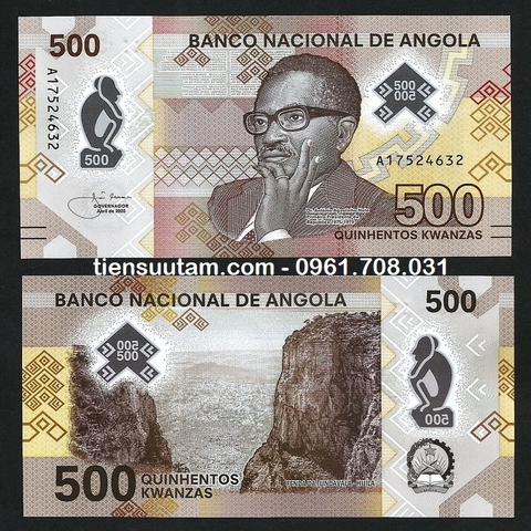 Angola 500 Kwanzas 2020 UNC Polyme