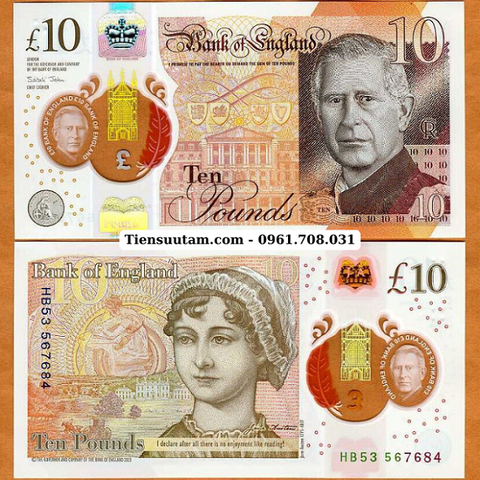 British - Anh 10 pounds 2024 UNC polymer