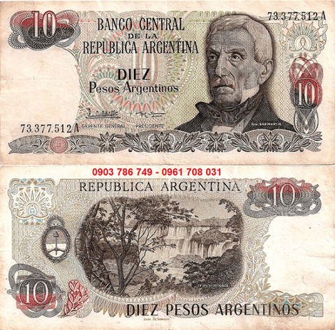 Argentina 10 Pesos 1983-1984